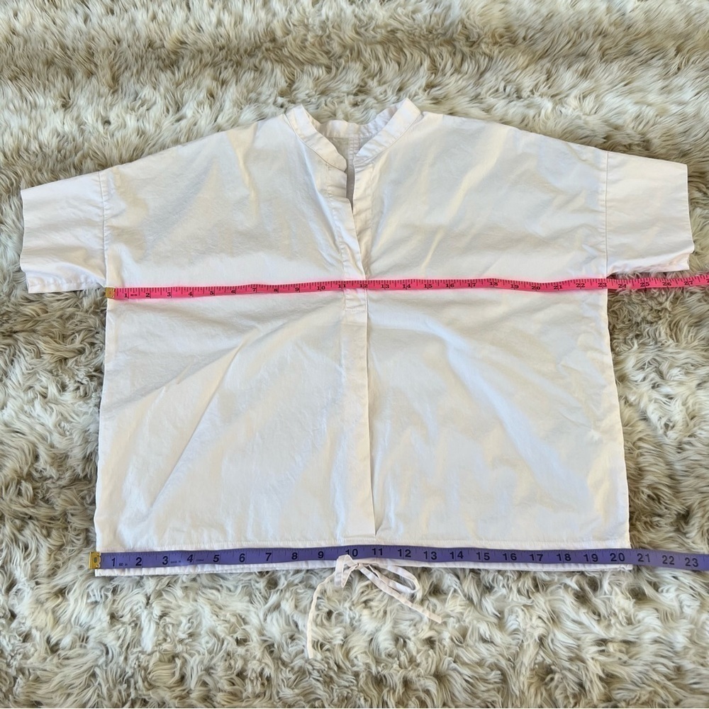 VINCE. Drawstring Popover Blouse - Picture 6 of 7